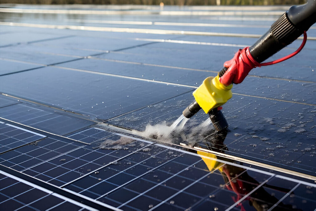 Mycie paneli słonecznych